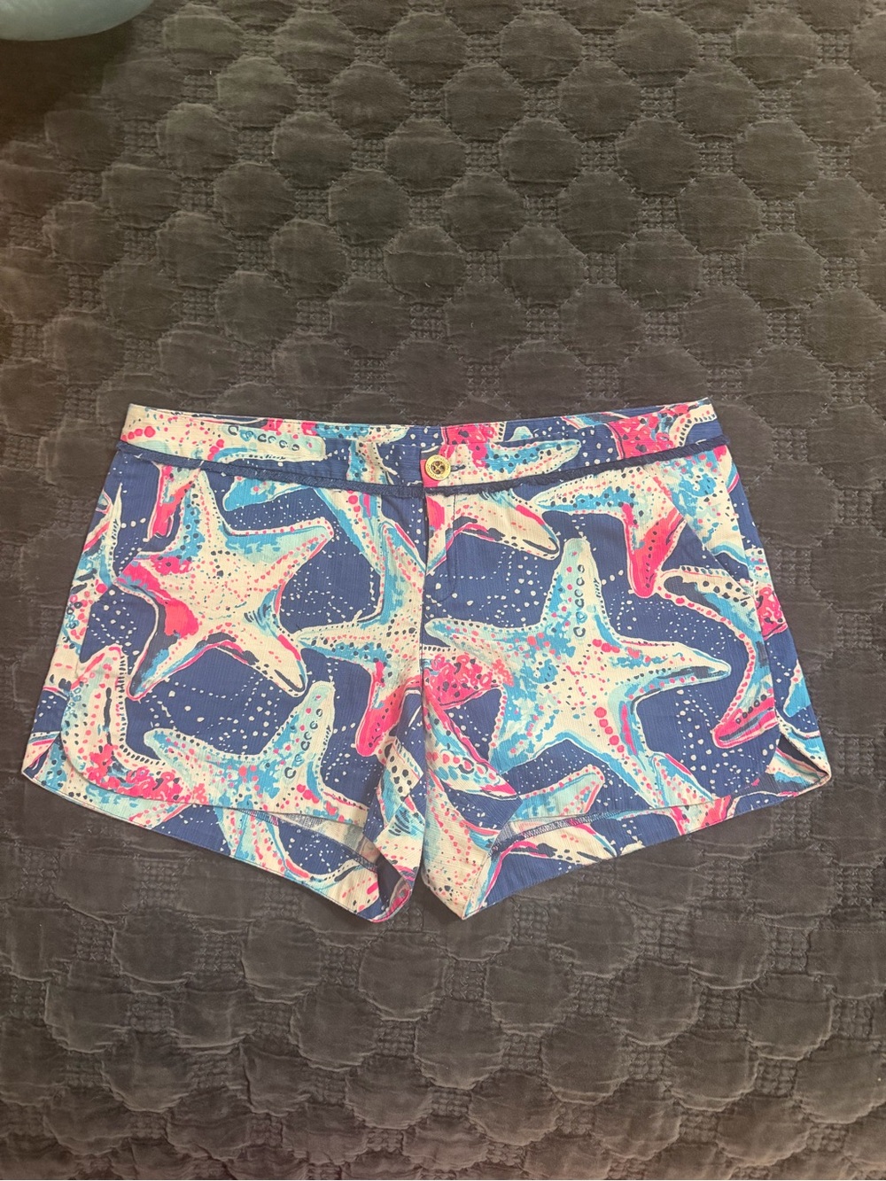Lilly Pulitzer Navy Starfish Print shorts size 10